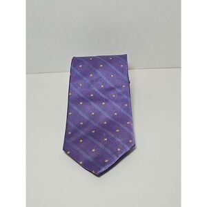 Brooks Brothers Men's Purple Necktie 100% Silk Hand Made  in USA